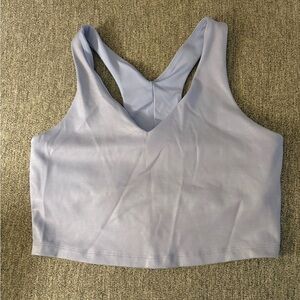 Beyond Yoga Light Purple Shimmer cropped Sports Bra